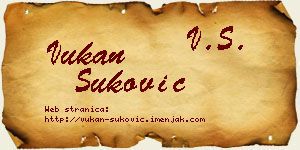 Vukan Šuković vizit kartica